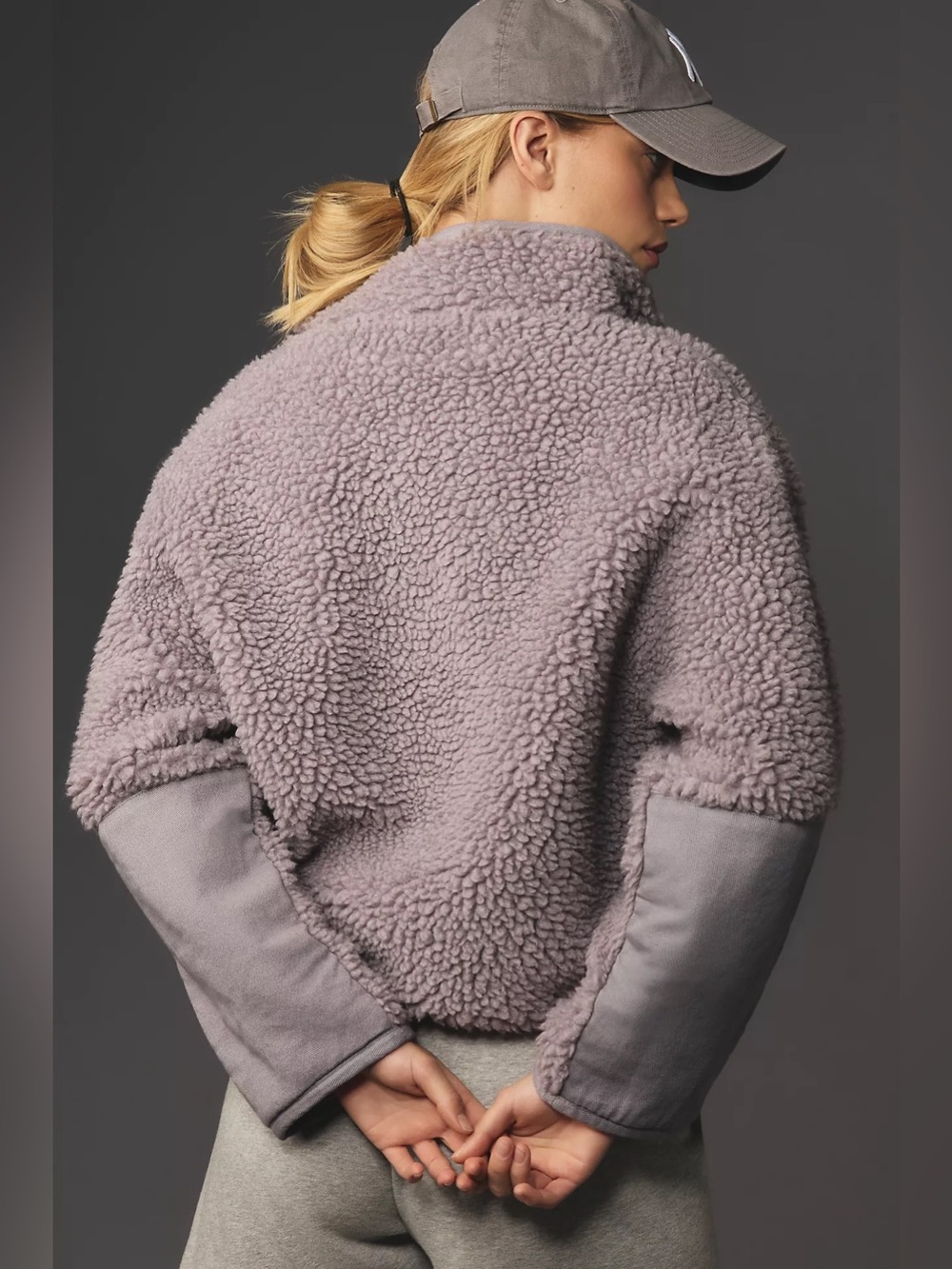 Daily Practice by Anthropologie Sherpa Half-Zip Fleece Sweatshirt Daily Practice - Picture 3 of 4